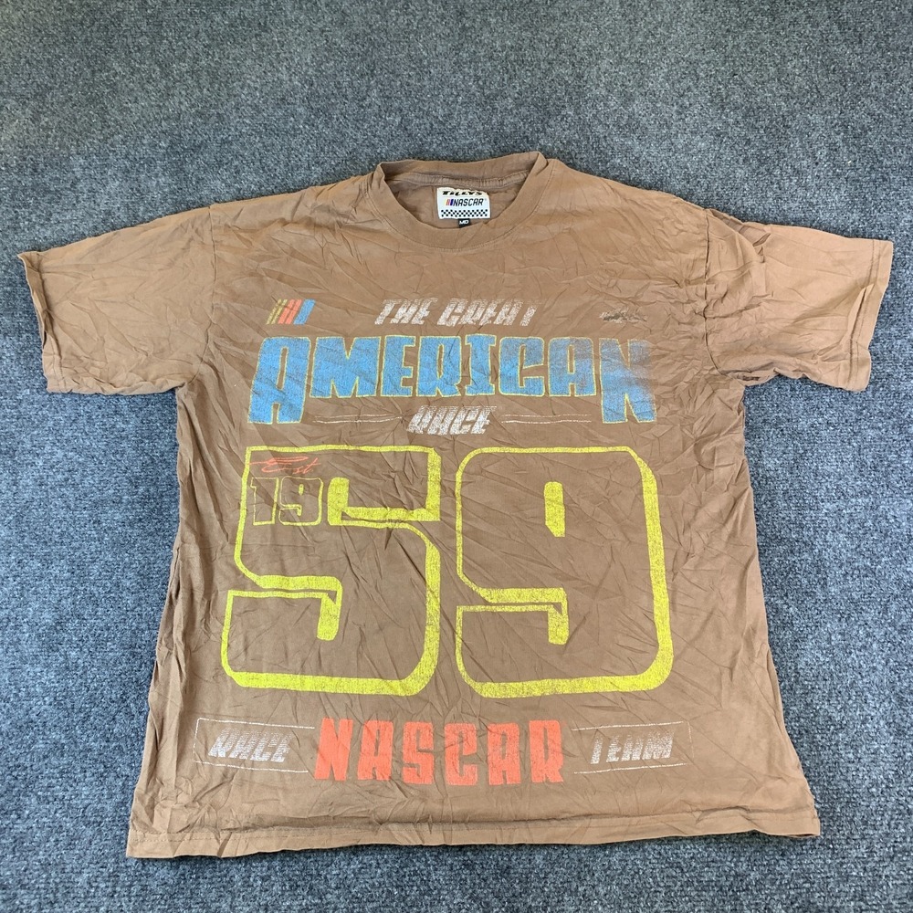 Tillys NASCAR Daytona 500 T-Shirt Mens M Brown Good Distressed Graphic #59
